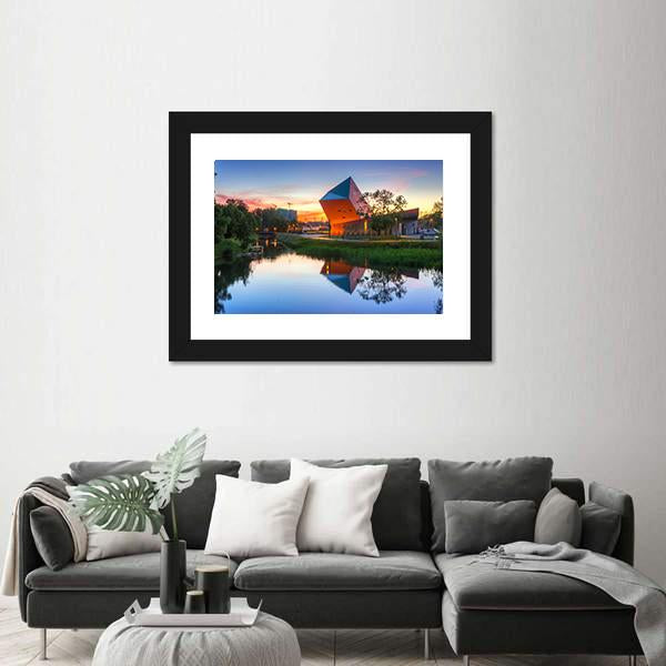 Museum Of Second World War Canvas Wall Art-3 Horizontal-Gallery Wrap-25" x 16"-Tiaracle