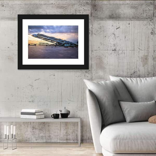 Museum Of Tomorrow Brazil Canvas Wall Art-3 Horizontal-Gallery Wrap-25" x 16"-Tiaracle