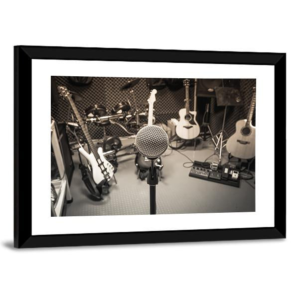 Musical Equipment's Canvas Wall Art-1 Piece-Framed Print-20" x 16"-Tiaracle
