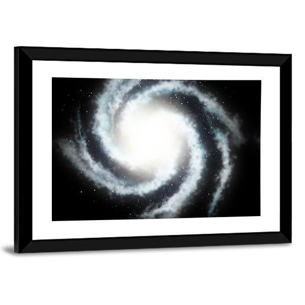 Mysterious Helicoid Galaxy Canvas Wall Art-1 Piece-Framed Print-20" x 16"-Tiaracle