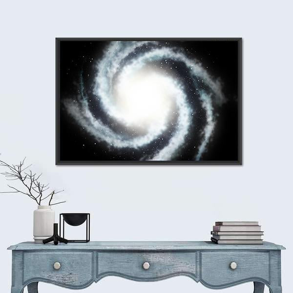 Mysterious Helicoid Galaxy Canvas Wall Art-5 Horizontal-Gallery Wrap-22" x 12"-Tiaracle
