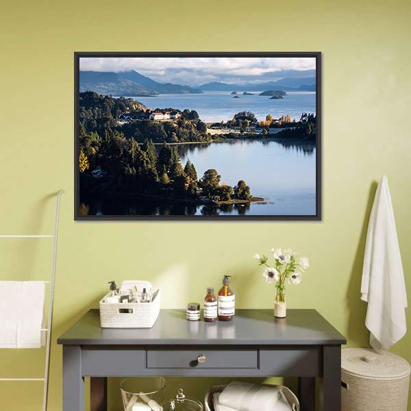 Nahuel Huapi Lake Canvas Wall Art-3 Horizontal-Gallery Wrap-25" x 16"-Tiaracle