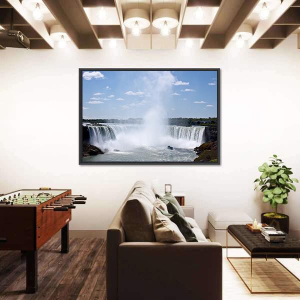 Niagara Falls Horseshoe Fall Canvas Wall Art-5 Horizontal-Gallery Wrap-22" x 12"-Tiaracle