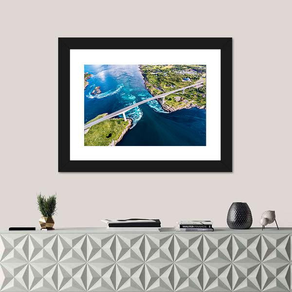 Nordland In Norway Canvas Wall Art-1 Piece-Framed Print-42" x 14"-Tiaracle