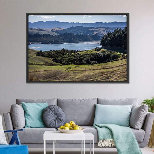 North Island Canvas Wall Art-5 Horizontal-Gallery Wrap-22" x 12"-Tiaracle