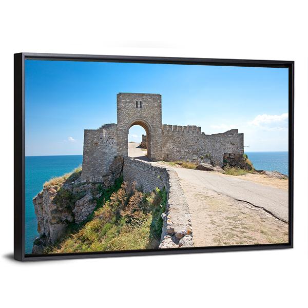 Old Gate Of Medieval Fortress Canvas Wall Art-1 Piece-Floating Frame-36" x 24"-Tiaracle