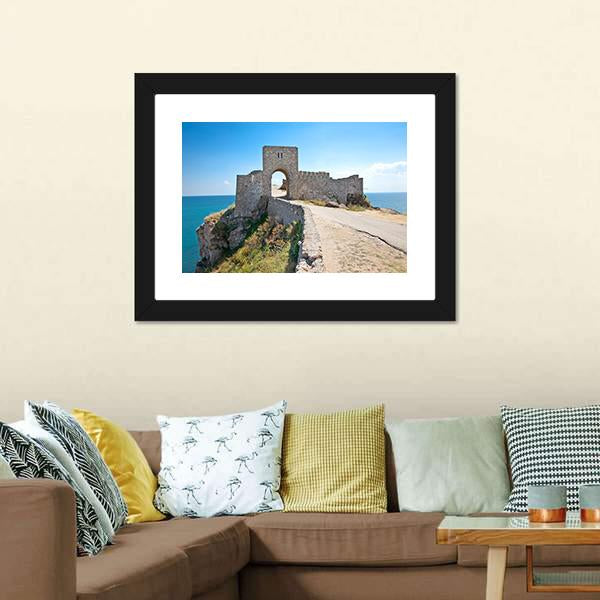 Old Gate Of Medieval Fortress Canvas Wall Art-1 Piece-Framed Print-30" x 20"-Tiaracle