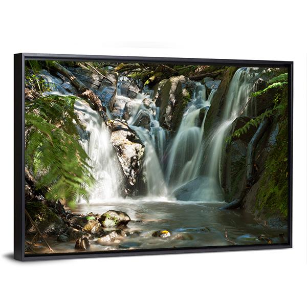 Olinda Falls Near Melbourne Canvas Wall Art-5 Horizontal-Gallery Wrap-22" x 12"-Tiaracle