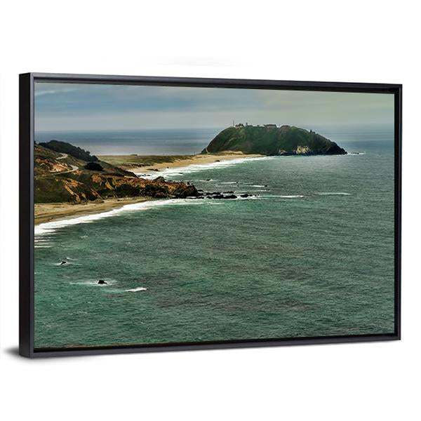 Pacific Ocean Big Sur California Canvas Wall Art-5 Horizontal-Gallery Wrap-22" x 12"-Tiaracle