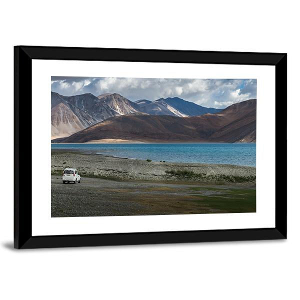 Pangong Lake India Canvas Wall Art-5 Horizontal-Gallery Wrap-22" x 12"-Tiaracle