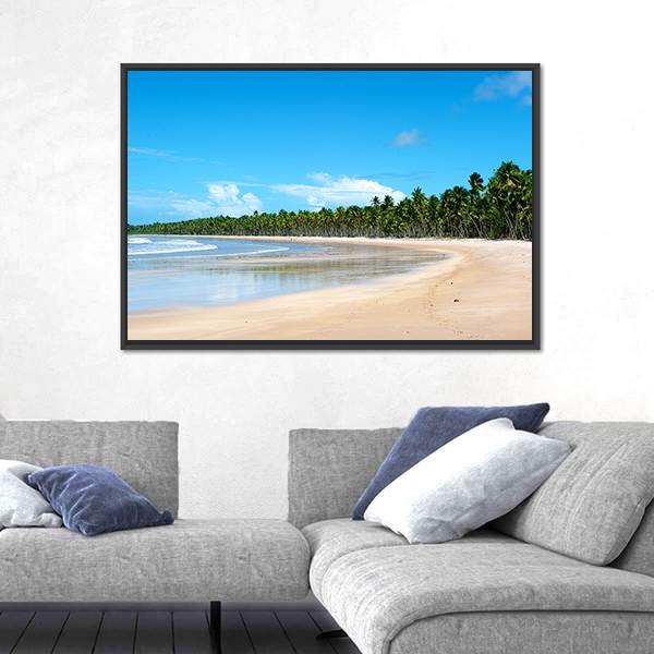 Paradise Beach In Ilha Do Boipeda Canvas Wall Art-3 Horizontal-Gallery Wrap-25" x 16"-Tiaracle