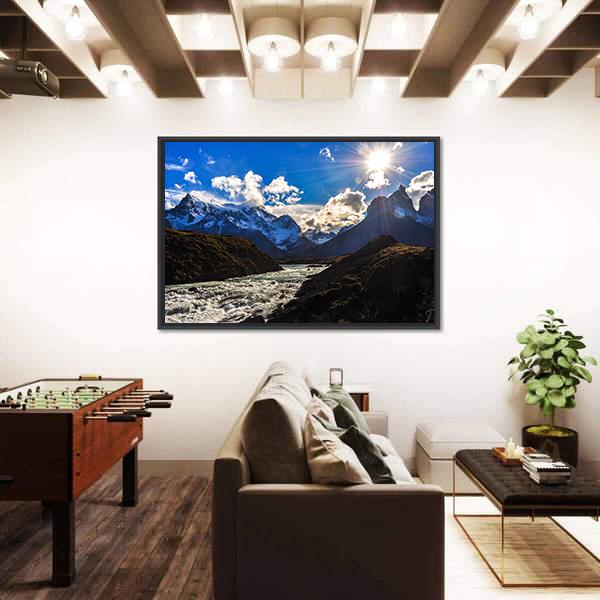 Parque Nacional Torres Del Paine Canvas Wall Art-5 Horizontal-Gallery Wrap-22" x 12"-Tiaracle