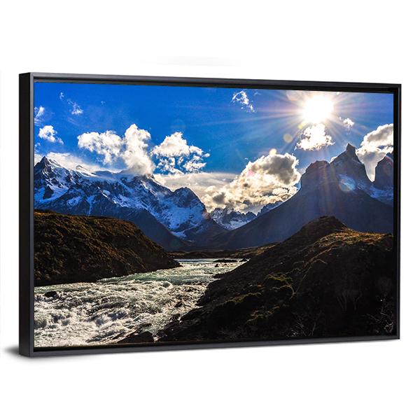 Parque Nacional Torres Del Paine Canvas Wall Art-5 Horizontal-Gallery Wrap-22" x 12"-Tiaracle