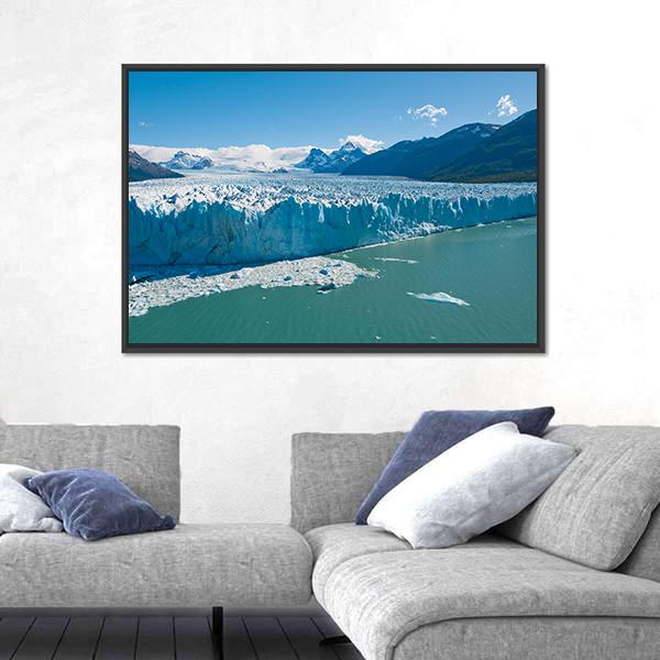 Perito Moreno Glacier Patagonia Argentina Canvas Wall Art-5 Horizontal-Gallery Wrap-22" x 12"-Tiaracle