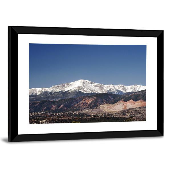 Pikes Peak Colorado Canvas Wall Art-3 Horizontal-Gallery Wrap-25" x 16"-Tiaracle