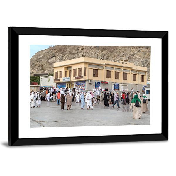 Prophet Muhammad Birth Place House In Mecca Canvas Wall Art-5 Horizontal-Gallery Wrap-22" x 12"-Tiaracle