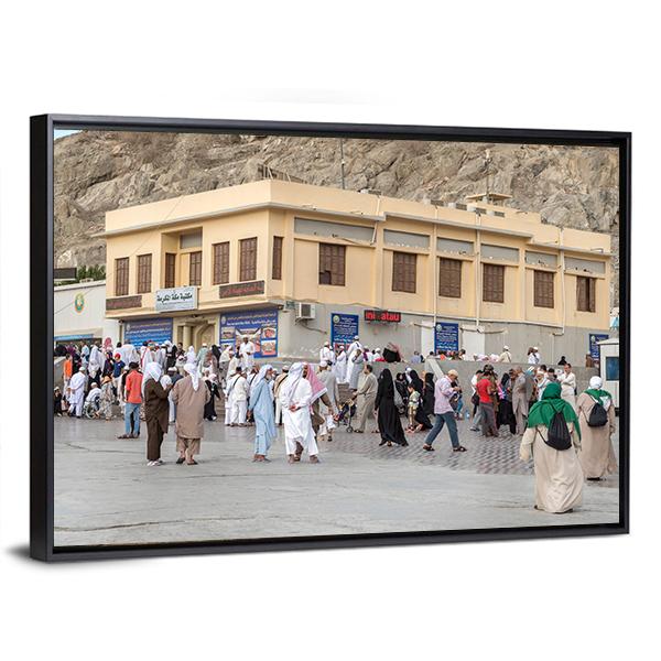 Prophet Muhammad Birth Place House In Mecca Canvas Wall Art-5 Horizontal-Gallery Wrap-22" x 12"-Tiaracle