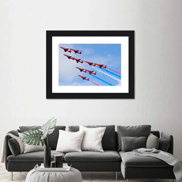 RAF Air Show Canvas Wall Art-5 Horizontal-Gallery Wrap-22" x 12"-Tiaracle
