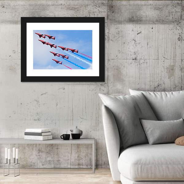 RAF Air Show Canvas Wall Art-5 Horizontal-Gallery Wrap-22" x 12"-Tiaracle