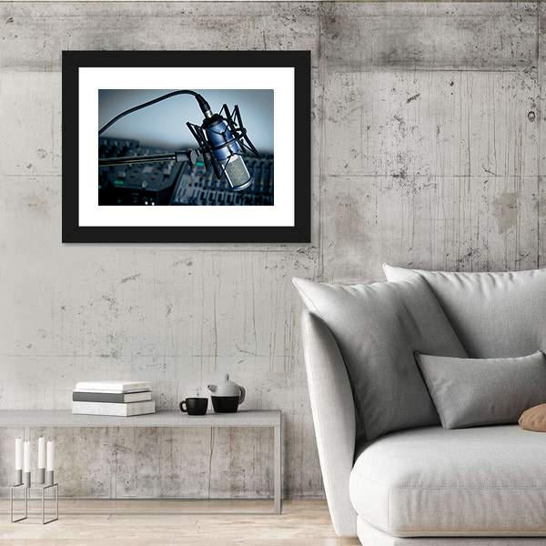 Radio Recording Studio Canvas Wall Art-5 Horizontal-Gallery Wrap-22" x 12"-Tiaracle