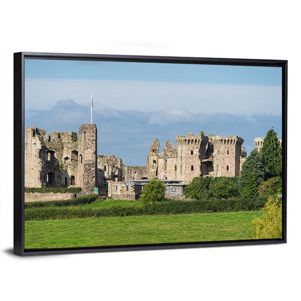Raglan Castle Canvas Wall Art-3 Horizontal-Gallery Wrap-25" x 16"-Tiaracle