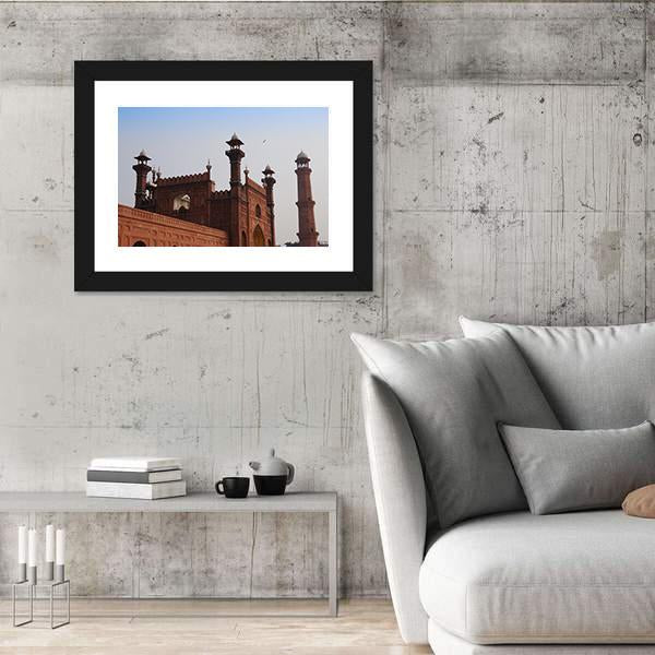 Red Mosque in Lahore Pakistan Canvas Wall Art-5 Horizontal-Gallery Wrap-22" x 12"-Tiaracle