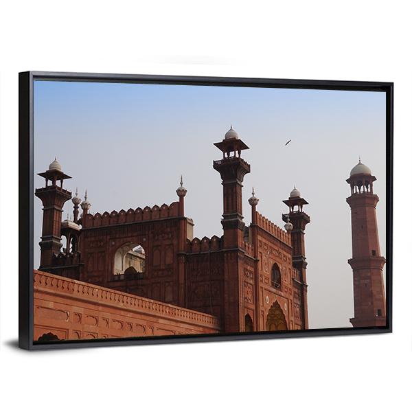 Red Mosque in Lahore Pakistan Canvas Wall Art-5 Horizontal-Gallery Wrap-22" x 12"-Tiaracle