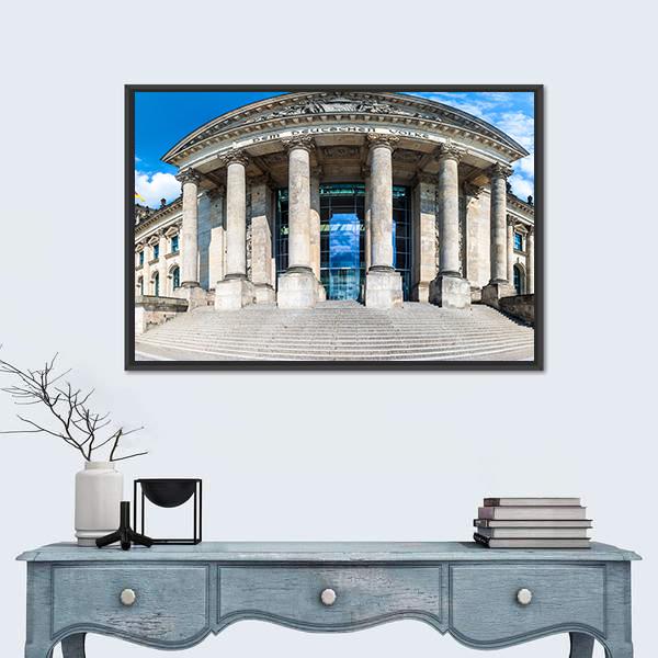 Reichstag Building In Berlin Canvas Wall Art-5 Horizontal-Gallery Wrap-22" x 12"-Tiaracle