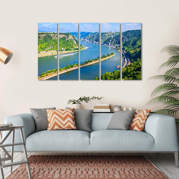 Rhineland-Palatinate Germany Canvas Wall Art-5 Horizontal-Gallery Wrap-22" x 12"-Tiaracle