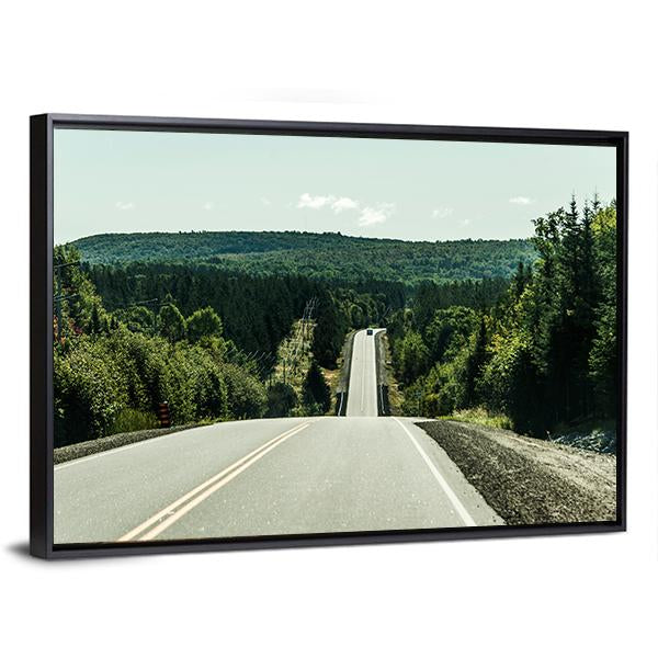 Road Through Algonquin Provincial Park Canvas Wall Art-5 Horizontal-Gallery Wrap-22" x 12"-Tiaracle