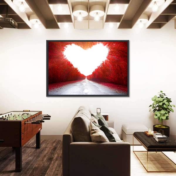 Road To Love Canvas Wall Art-5 Horizontal-Gallery Wrap-22" x 12"-Tiaracle