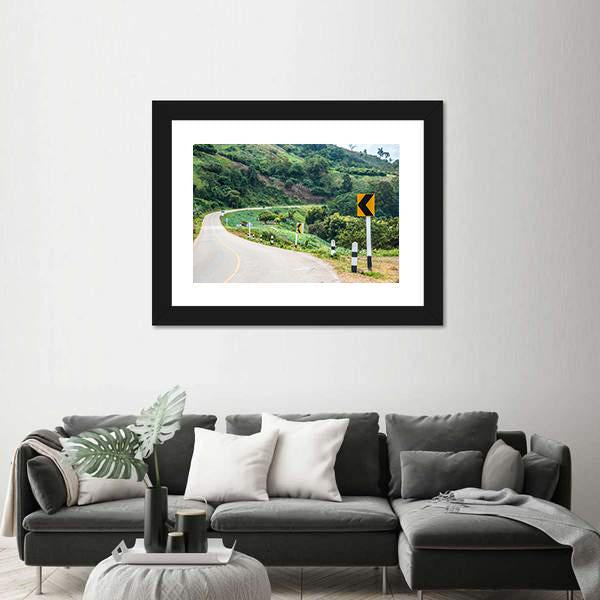 Road To Phu Chi Pa In Thailand Canvas Wall Art-3 Horizontal-Gallery Wrap-25" x 16"-Tiaracle
