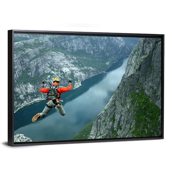 Rope Jumping Canvas Wall Art-5 Horizontal-Gallery Wrap-22" x 12"-Tiaracle