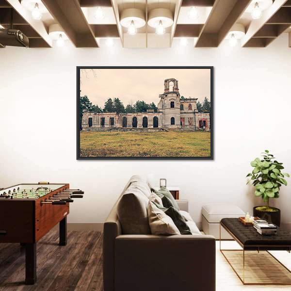 Ruins Of An Ancient Castle Tereshchenko Grod Canvas Wall Art-1 Piece-Floating Frame-36" x 24"-Tiaracle