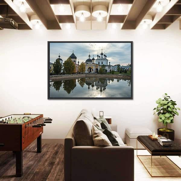 Russian Orthodox Church Canvas Wall Art-1 Piece-Floating Frame-24" x 16"-Tiaracle