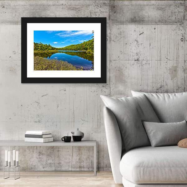 Sacacomie In Quebec Canvas Wall Art-3 Horizontal-Gallery Wrap-25" x 16"-Tiaracle