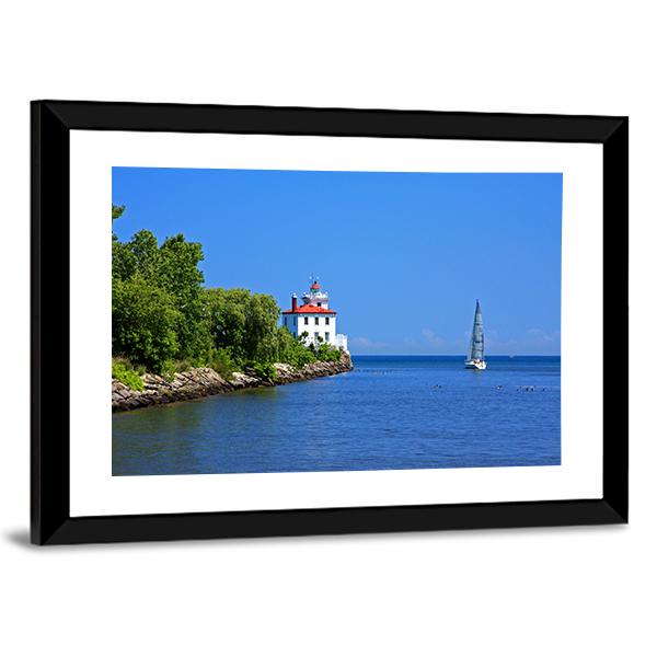 Sailing Lake Erie Canvas Wall Art-3 Horizontal-Gallery Wrap-25" x 16"-Tiaracle