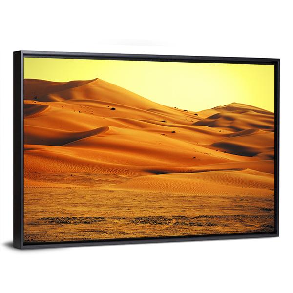 Sand Dune Formations Canvas Wall Art-5 Horizontal-Gallery Wrap-22" x 12"-Tiaracle