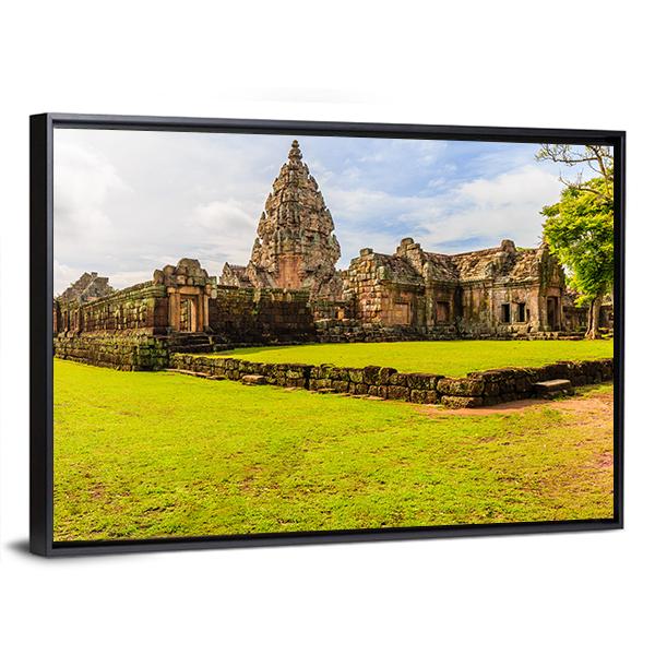 Sand Stone Castle In Thailand Canvas Wall Art-5 Horizontal-Gallery Wrap-22" x 12"-Tiaracle