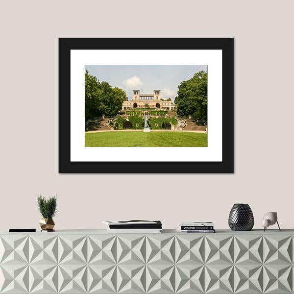 Sanssouci Park Germany Canvas Wall Art-1 Piece-Framed Print-42" x 14"-Tiaracle