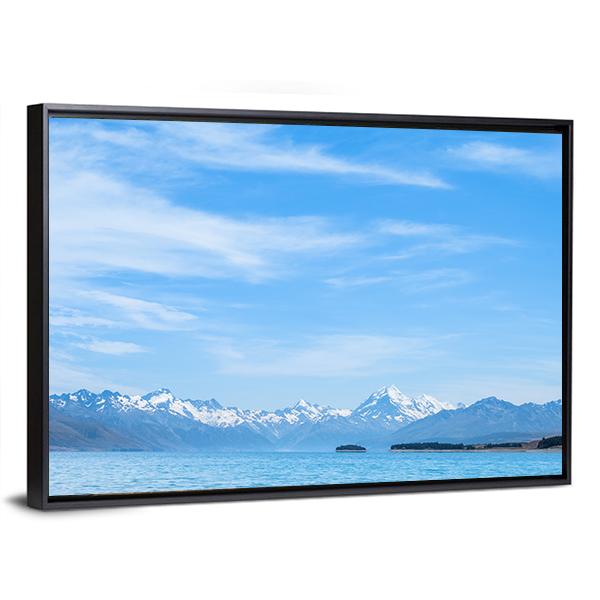Scene Of Mt Cook Beside The Lake Canvas Wall Art-3 Horizontal-Gallery Wrap-25" x 16"-Tiaracle