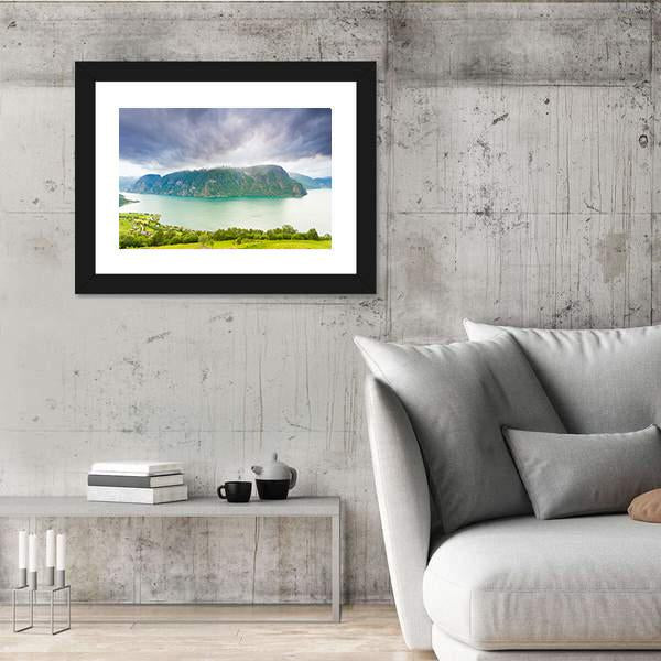 Scenic Nature Landscape Norway Canvas Wall Art-5 Horizontal-Gallery Wrap-22" x 12"-Tiaracle