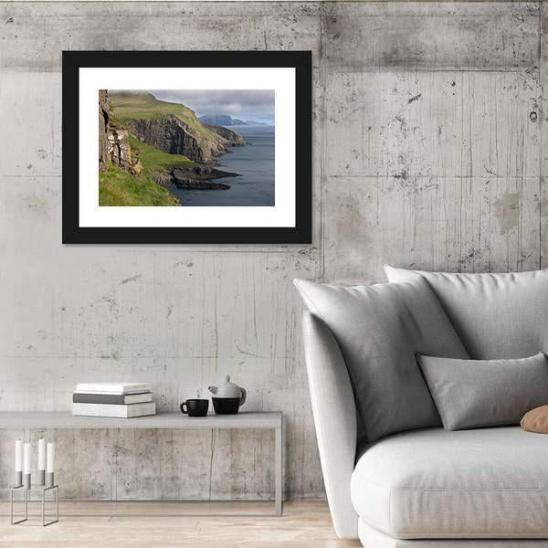 Scenic View Of Coast Of Mykines Canvas Wall Art-5 Horizontal-Gallery Wrap-22" x 12"-Tiaracle