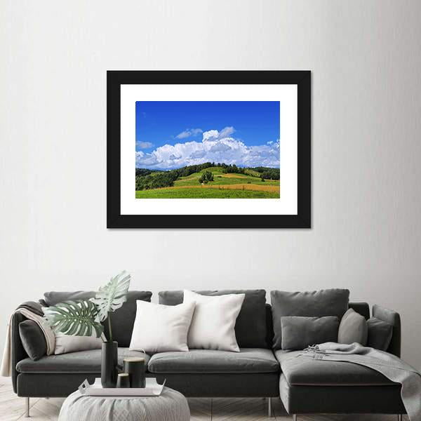 Scenic View Of Suwalszczyzna In Poland Canvas Wall Art-3 Horizontal-Gallery Wrap-25" x 16"-Tiaracle