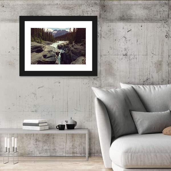 Scenic Views Of Athabasca River Canvas Wall Art-5 Horizontal-Gallery Wrap-22" x 12"-Tiaracle