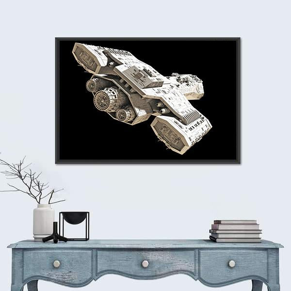 Science Fiction Spaceship Canvas Wall Art-5 Horizontal-Gallery Wrap-22" x 12"-Tiaracle