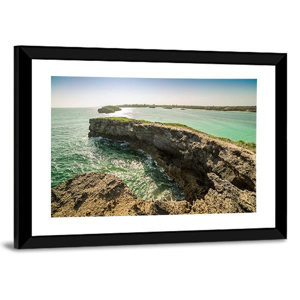 Seascape In Seven Islands Area Canvas Wall Art-3 Horizontal-Gallery Wrap-25" x 16"-Tiaracle