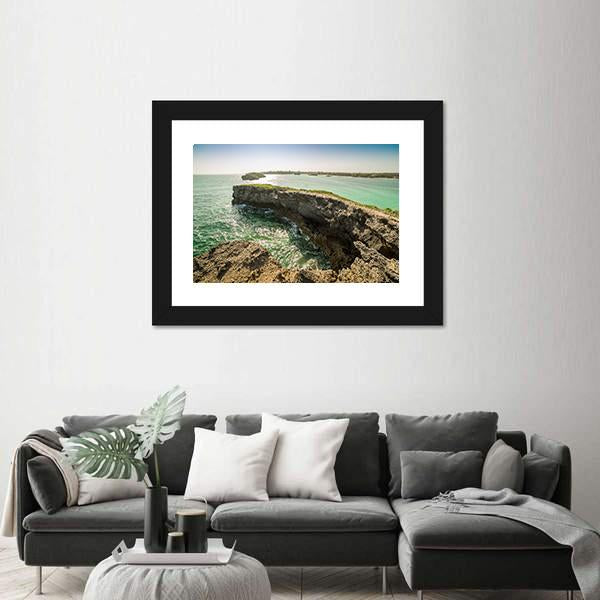 Seascape In Seven Islands Area Canvas Wall Art-3 Horizontal-Gallery Wrap-25" x 16"-Tiaracle