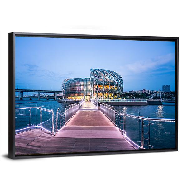 Seoul of South Korea Canvas Wall Art-5 Horizontal-Gallery Wrap-22" x 12"-Tiaracle