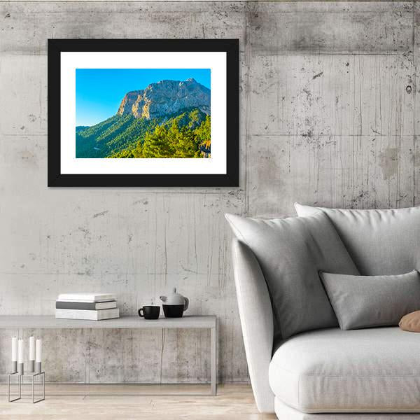 Serra Tramuntana Mountain Range At Mallorca Canvas Wall Art-3 Horizontal-Gallery Wrap-25" x 16"-Tiaracle